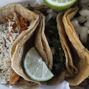 Tacos - chicken, pastor, asada