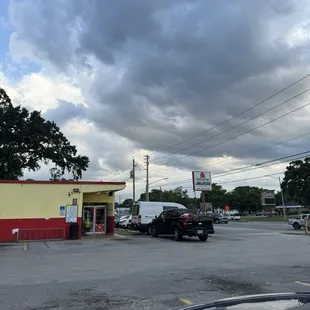 outside