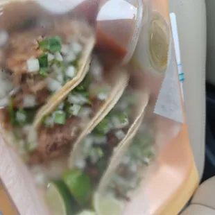 Weird way to wrap up tacos to go