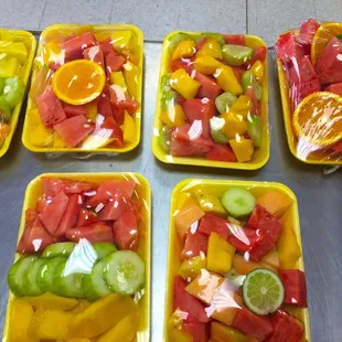 PLATES OF FRUIT EVERY SATURDAY &amp; SUNDAY fresh fruit cut everytime!