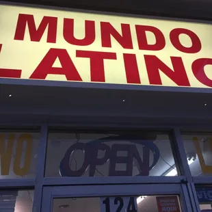 a sign for a restaurant