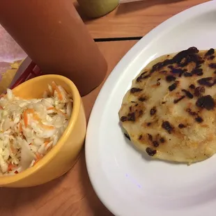Pupusa with slaw