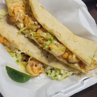 Shrimp machete to go