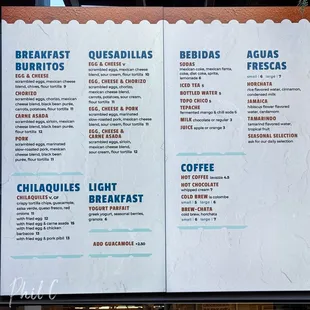 Breakfast Menu (Jan2025) 8am-11am