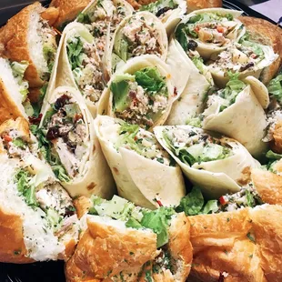 Tri-City Chicken Salad Wrap &amp; Croissant Platter
