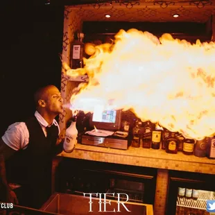 Devin the talented mixologist
