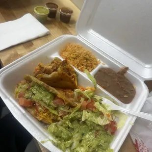 Puffy tacos plate was amazing!