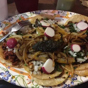 Tacos from Tierra Caliente were outstanding and only $1.30 each.