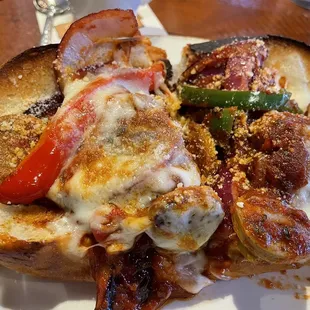 A so-called "sausage sandwich."