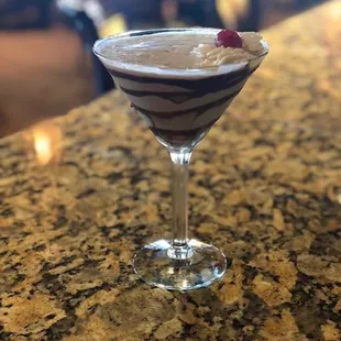 a chocolate martini