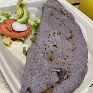 Quesadilla with carnitas