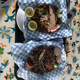 El pastor, and carnitas.