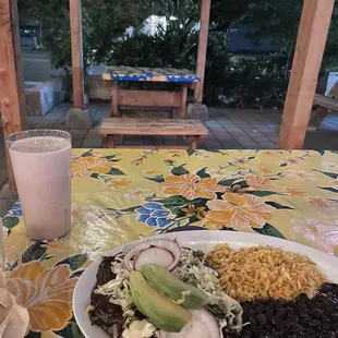 Enchilada mole(  cheese and vegetarian option)