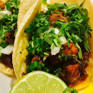 Al Pastor tacos.