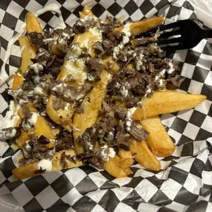 Sad carne asada fries!