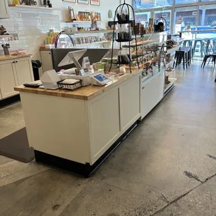 the counter area