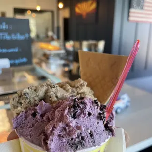 Ube Monster &amp; Espresso Gelato