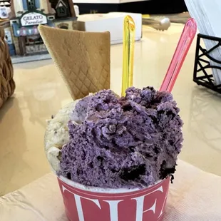 purple ice cream