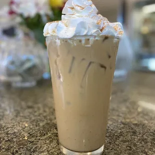 Seasonal latte with your choice of milk