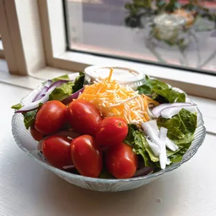 The salad that you can purchase individually or have with a delicious soup!