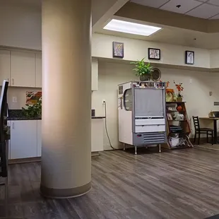 kitchen and dining area