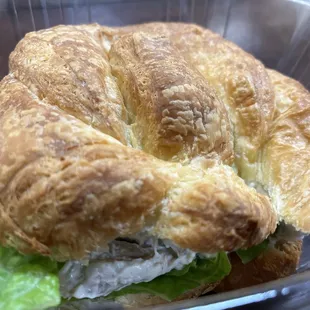 Chicken salad croissant