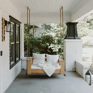 Front porch swing on one of my listing
