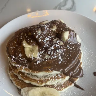 Banana Nutella Pancakes