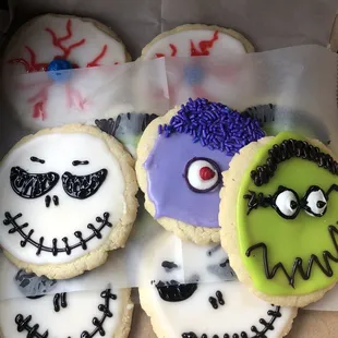Halloween themed cookies!