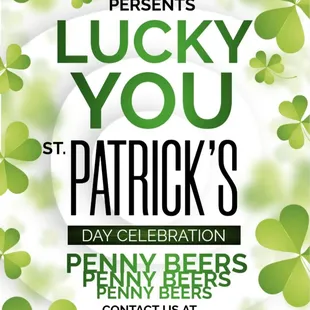 lucky you st patrick's day celebration