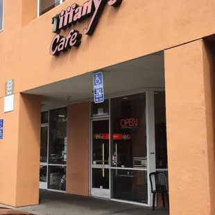 the front of the restaurant