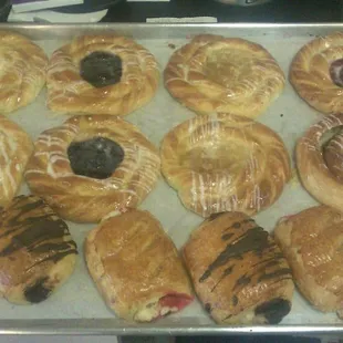 Fresh baked pastries daily from our bakery.