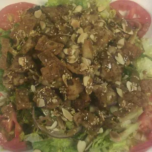 Oriental Chicken Salad with our sesame ginger dressing