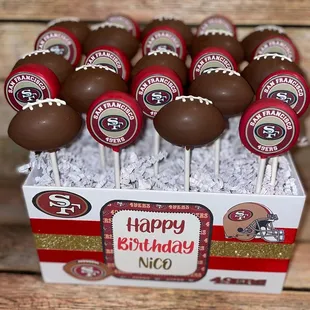49er cake pops