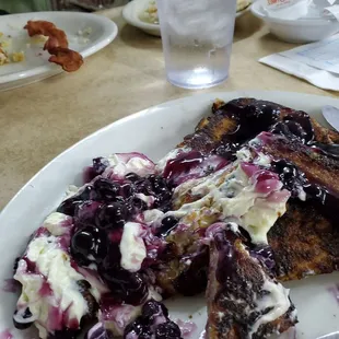 Blueberry cheesecake French toast.