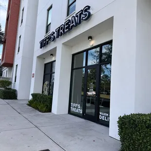 the front of the store