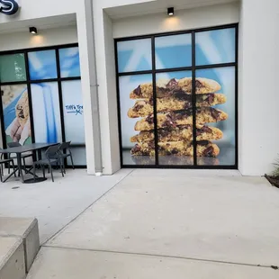 the front of the store