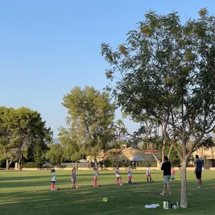 Soccer practice near their location