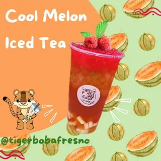 Cool Melon (Fresh Fruit Bits Rainbow Jelly)