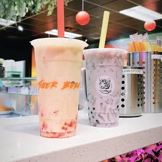Taro Iced-Milk (Boba Taro Pudding)