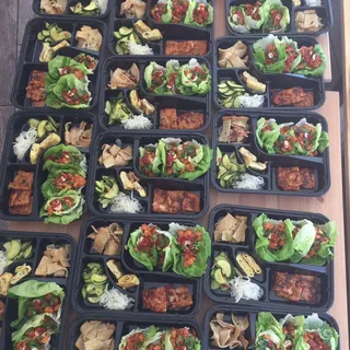 Spicy Pork Ssam Box with 3 Sides
