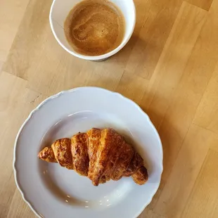 Butter Croissant and Cortado