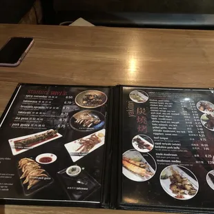 Starter&apos;s menu