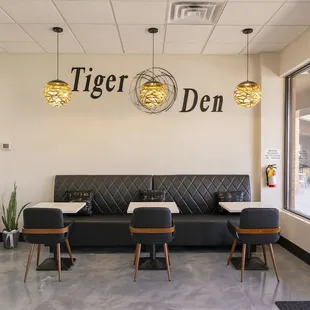 the seating area