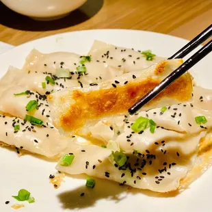 Chicken shiitake potstickers