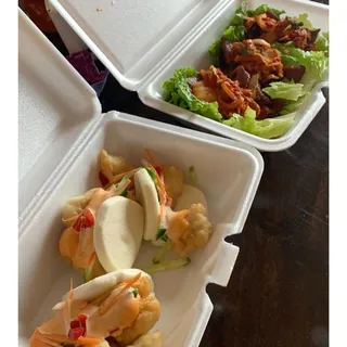 Korean Beef Lettuce Wraps Plate