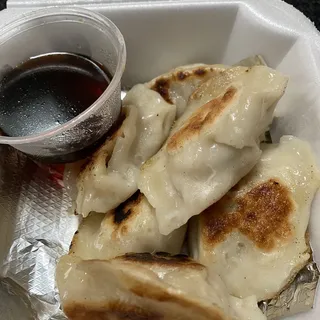 Pan Seared Korean Dumplings Plate