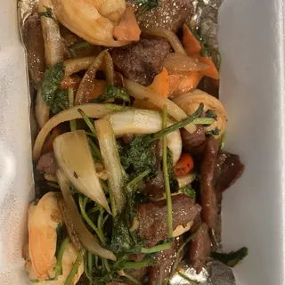 Cilantro Beef and Shrimp