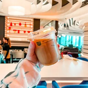 Cold brew with oat milk