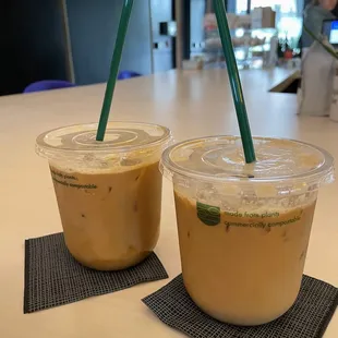 Almond and vanilla latte